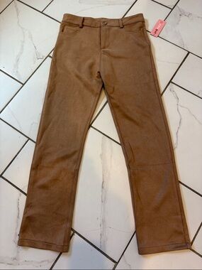 Girls faux suede Stretch Casual Pants - NWT size 12
